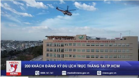 200 khách đăng ký du lịch trực thăng tại TP.HCM