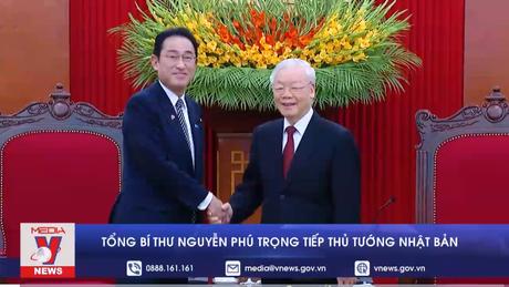 Tổng Bí thư Nguyễn Phú Trọng tiếp Thủ tướng Nhật Bản