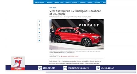 Báo chí quốc tế quan tâm đến VinFast tại CES 2022