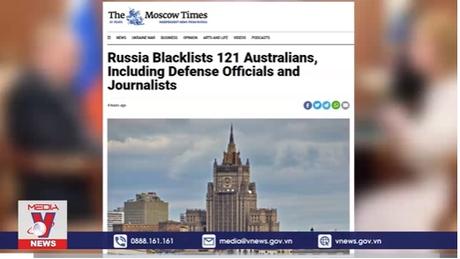 Nga áp đặt trừng phạt 121 công dân Australia