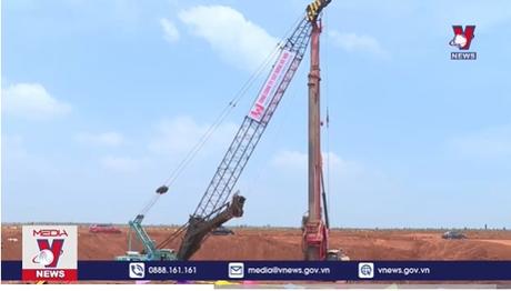 Hoàn thành cọc móng nhà ga sân bay Long Thành