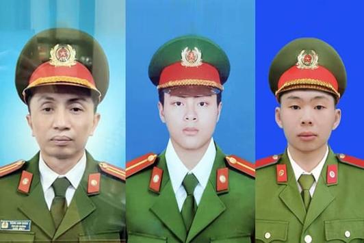 Thông tin lễ tang 3 chiến sĩ cảnh sát hy sinh khi chữa cháy