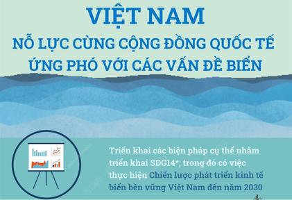 Việt Nam nỗ lực cùng cộng đồng quốc tế ứng phó với các vấn đề biển