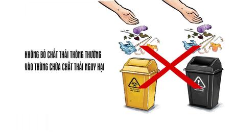 Phân loại chất thải y tế tại nguồn