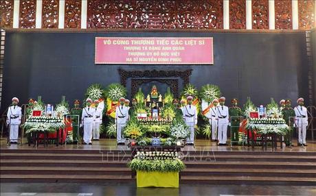 Tiễn biệt 3 chiến sỹ công an hy sinh khi làm nhiệm vụ