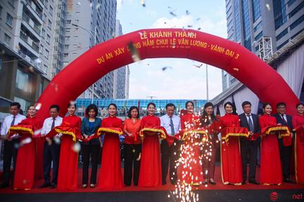 Chính thức thông xe hầm chui Lê Văn Lương-Tố Hữu-Vành đai 3