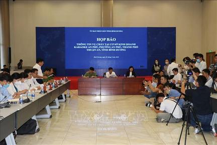 Họp báo vụ cháy quán karaoke tại Bình Dương: Đề nghị khởi tố vụ án