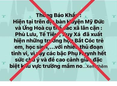 Công an TP Hà Nội xác minh thông tin 