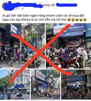 Đã xác định đối tượng đăng tin thất thiệt khiến người dân ồ ạt đi rút tiền từ ngân hàng
