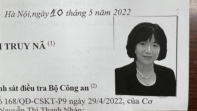 Truy nã bị can Nguyễn Thị Thanh Nhàn, Chủ tịch HĐQT Công ty AIC