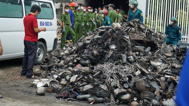 Tìm thấy thi thể 3 mẹ con trong căn nhà cháy ở Ninh Thuận