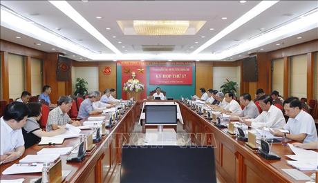Ủy ban Kiểm tra Trung ương xem xét kỷ luật và đề nghị kỷ luật một số đảng viên và tổ chức đảng