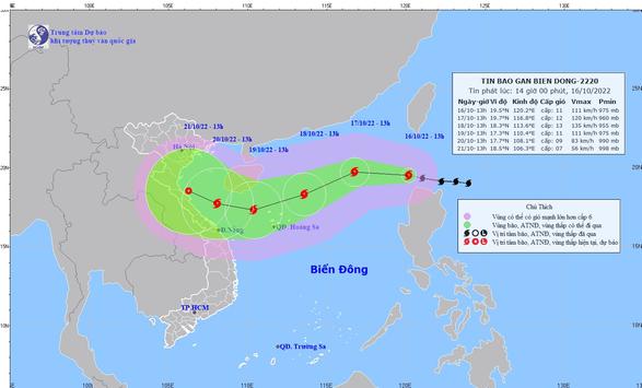 Bão NESAT sẽ đi vào Biển Đông và có khả năng mạnh thêm