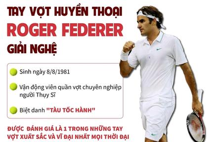 Tay vợt huyền thoại Roger Federer giải nghệ