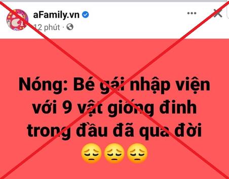 Cháu bé 3 tuổi trong đầu có nhiều dị vật bị tử vong là thông tin thất thiệt