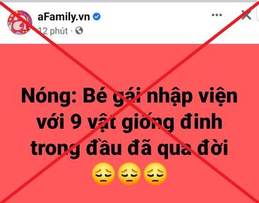 Cháu bé 3 tuổi trong đầu có nhiều dị vật bị tử vong là thông tin thất thiệt