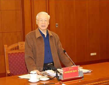 Tổng Bí thư Nguyễn Phú Trọng chủ trì cuộc họp Thường trực Ban Chỉ đạo Trung ương về phòng, chống tham nhũng, tiêu cực