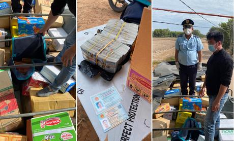 Bắt vụ vận chuyển trái phép 200.000 USD qua biên giới