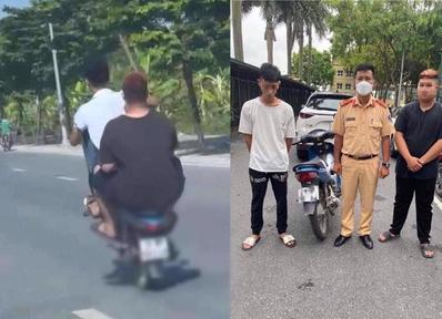 Thanh niên bốc đầu xe máy ở Gia Lâm khoe Facebook bị phạt 4,5 triệu đồng