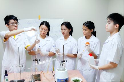 Học sinh nghiên cứu nước rửa tay bằng lá trầu không đạt giải quốc tế