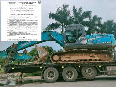 Phú Thọ: Một cá nhân bị xử phạt hơn 4,5 tỷ đồng vì khai thác khoáng sản trái phép