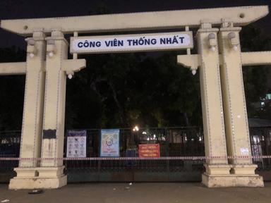 Hà Nội phong tỏa công viên Thống Nhất do bảo vệ mắc COVID-19