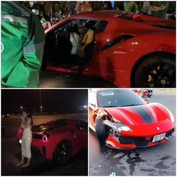 Siêu xe Ferrari tông xe máy, một người tử vong