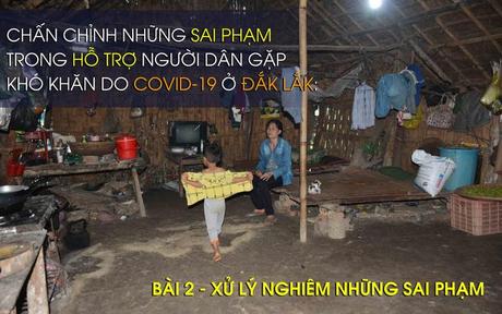 Đắk Lắk: Xử lý sai phạm trong hỗ trợ người nghèo do dịch COVID-19
