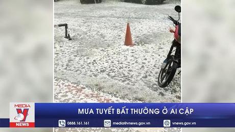 Mưa tuyết bất thường ở Ai Cập