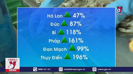 Xuất khẩu tôm sang EU tăng đột phá