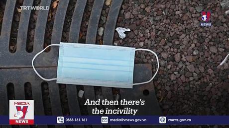 Rác thải khẩu trang đe dọa môi trường