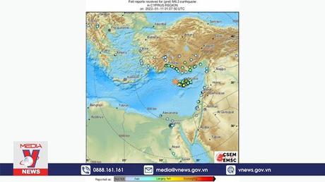 Động đất mạnh tại Cyprus