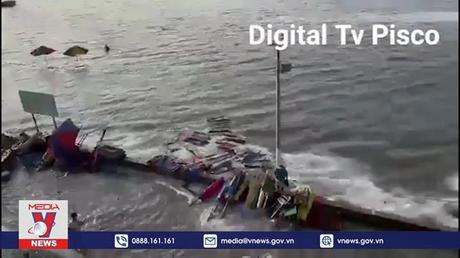 Núi lửa Tonga tiếp tục phun trào