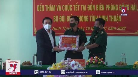 Ủy viên Bộ Chính trị Nguyễn Xuân Thắng thăm, chúc Tết tại Ninh Thuận