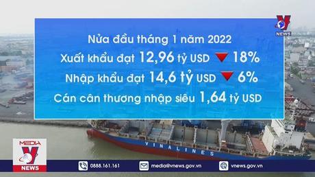 Nhập siêu 1,64 tỷ USD
