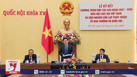 Ký kết hợp tác giữa Viện Nghiên cứu lập pháp và Hội Luật gia Việt Nam