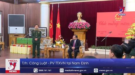 Bộ trưởng Bộ Quốc phòng chúc tết tại Nam Định