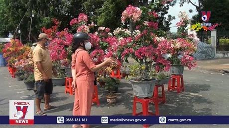  Chợ hoa xuân thành phố Cao Lãnh vắng người mua

