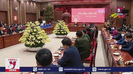 Tổng Bí thư thăm, chúc Tết Đảng bộ, chính quyền và nhân dân Thủ đô Hà Nội 