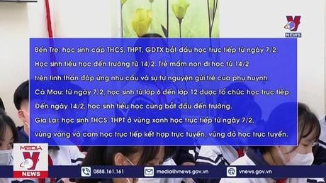 63 tỉnh, thành cho học sinh đến trường sau Tết nguyên đán
