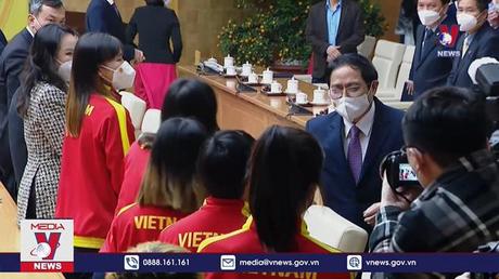 Thủ tướng Phạm Minh Chính: Các tuyển thủ Đội tuyển bóng đá nữ Quốc gia là “những cô gái kim cương”
