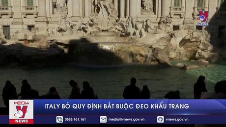 Italy bỏ quy định bắt buộc đeo khẩu trang