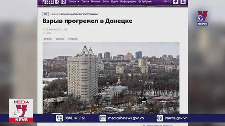 Nổ lớn tại thành phố Donetsk (Ukraine)