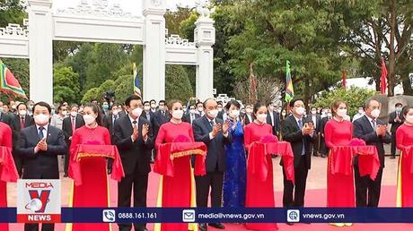 Chủ tịch nước dự lễ khánh thành Đền thờ Tây Sơn Tam Kiệt