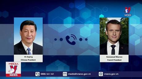 Lãnh đạo Pháp và Trung Quốc điện đàm