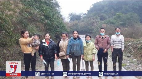 Cao Bằng: Giải cứu nhóm người nhập cảnh trái phép bị mắc kẹt trên núi