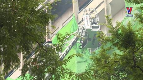 Chập điện gây cháy tòa nhà trung tâm TP.HCM