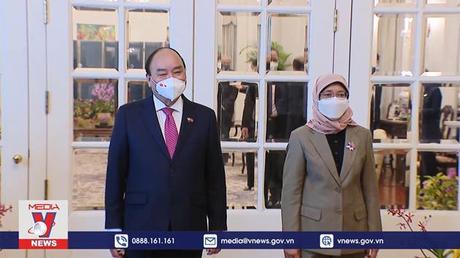 Lễ đón chính thức Chủ tịch nước Nguyễn Xuân Phúc thăm cấp Nhà nước Singapore