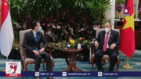 Chủ tịch nước tiếp các doanh nghiệp hàng đầu trong lĩnh vực tài chính, năng lượng Singapore