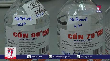 Cảnh báo cồn công nghiệp bán tại nhà thuốc